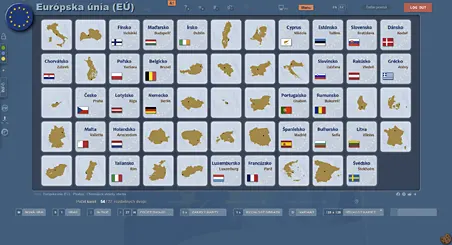 Krajina - Hlavné mesto - Vlajka + Mapa